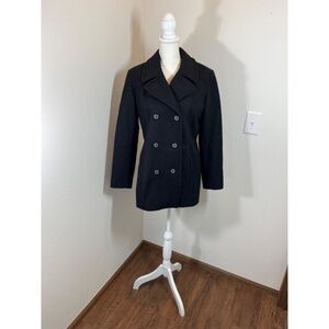 London Fog Classic Black Pea Coat